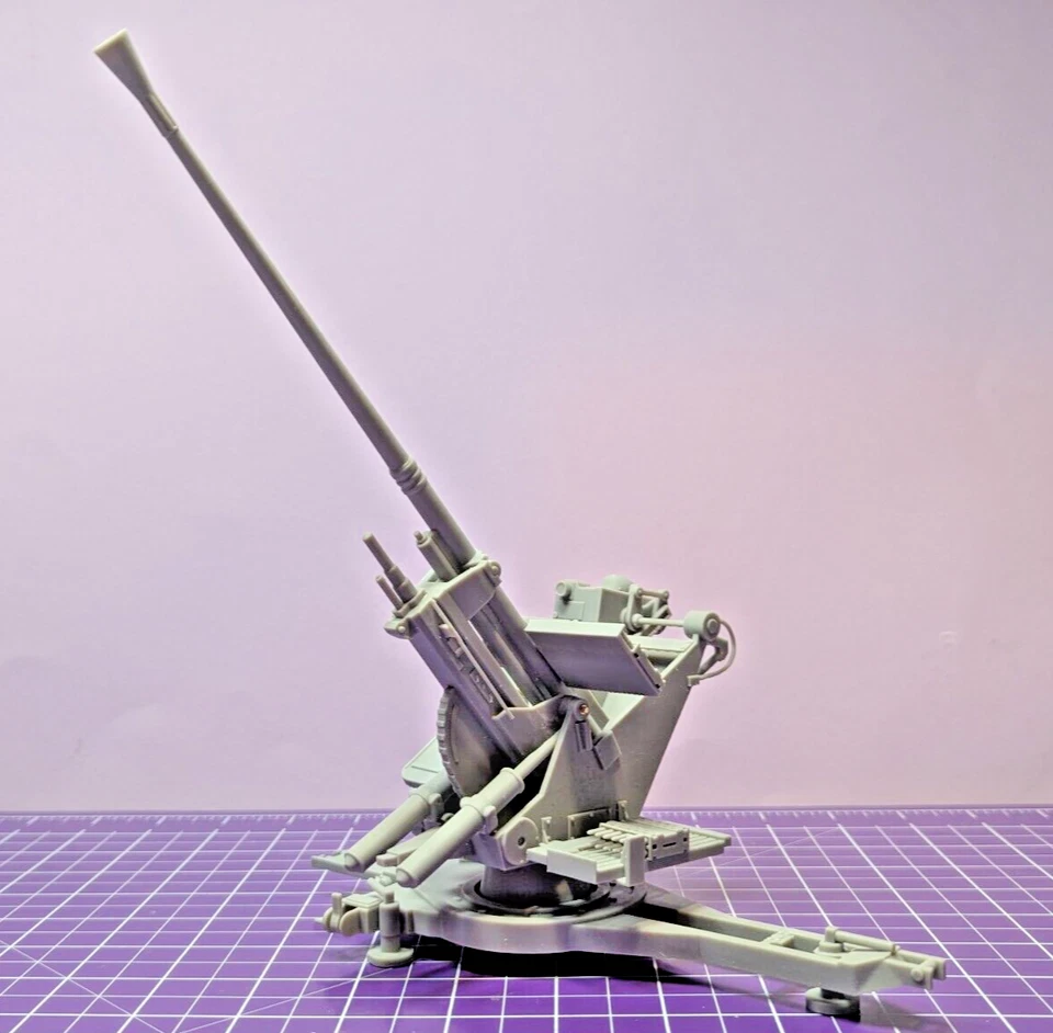 Deutsche 3,7-cm-Flak 37 und Bedienmannschaft Set II Scale 1/16 - Bild 2 von 4