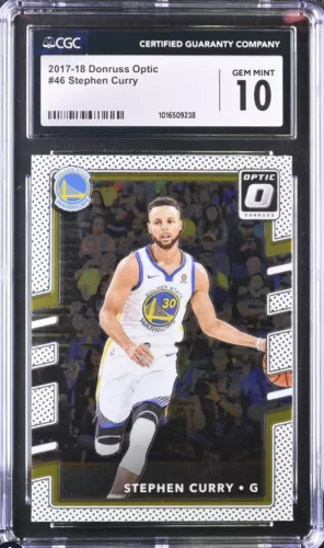 2017-18 Panini Donruss Optic - #46 Stephen Curry CSG/CGC 10 Gem Mint