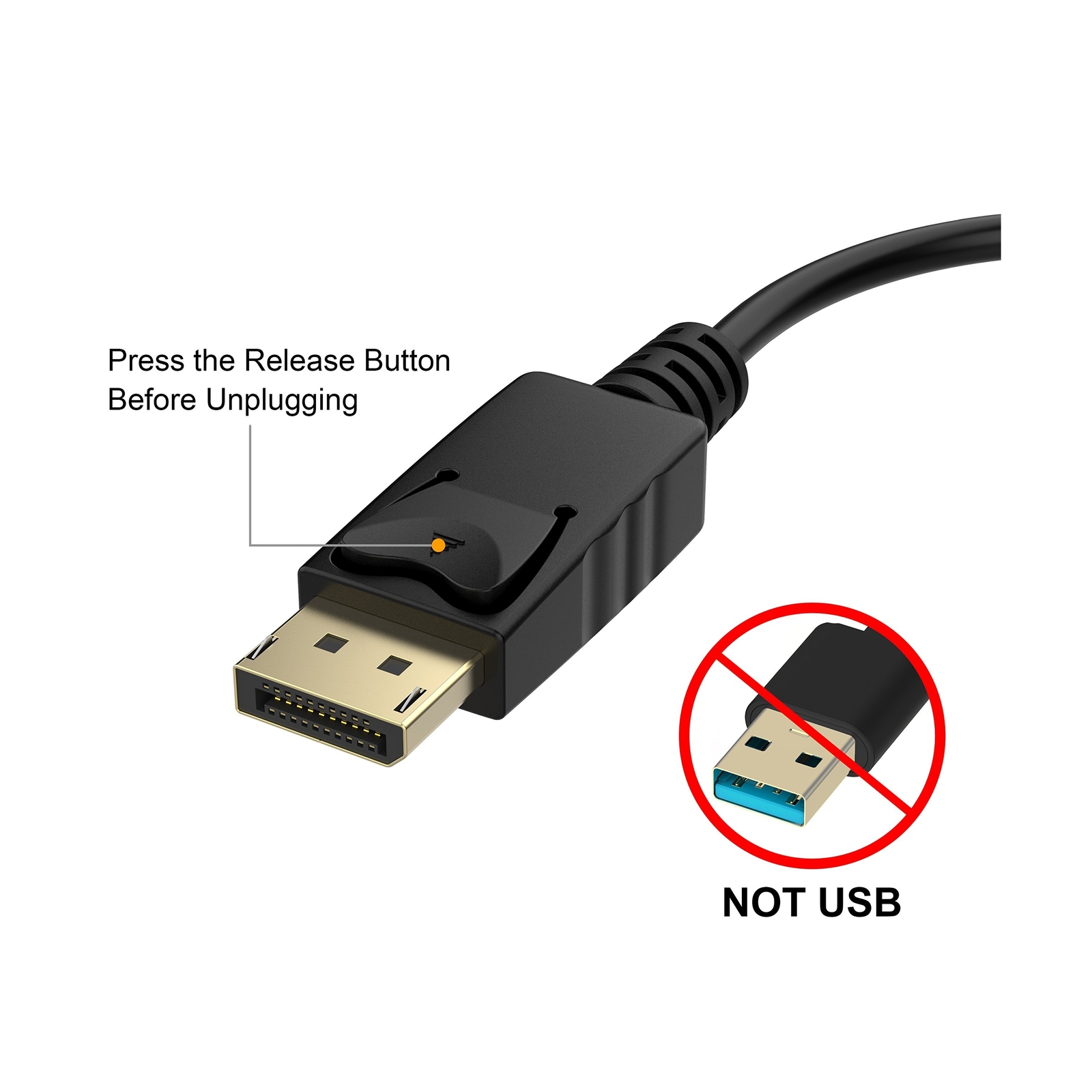 Moread DisplayPort (DP) to DVI Adapter, 5 Pack, Gold-Plated Display Port to D...