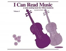 I Can Read Music, Volume 1 A note reading book for VIOLA students- Viola