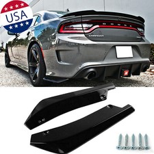 Sport Racing Glossy Black Rear Bumper Diffuser Splitter Canard For Dodge Charger Sport Racing Glossy Black Rear Bumper Diffuser Splitter Canard For Dodge Charger