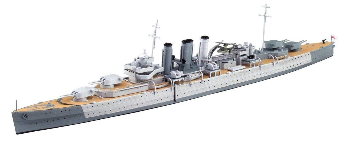 Aoshima HMS DORSETSHIRE 1/700 Water line British Army Heavy Aoshima HMS DORSETSHIRE 1/700 Water line British Army Heavy