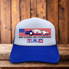 Bob Glidden Mens Trucker Hat Red Snapback Hot Rod Drag Race Baseball Cap
