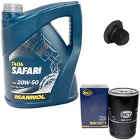MotoröL ÖLfilter SM107/1 20W50 5Liter + ÖLablassschraube FüR Opel Frontera TDS