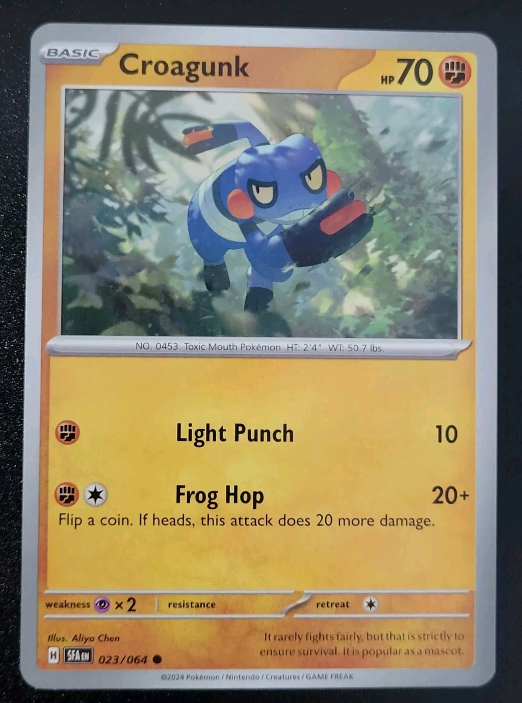 Pokémon TCG Shrouded Fable: Croagunk (023/064) - Common - Near Mint
