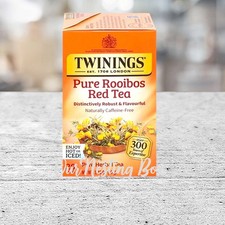 Twinings Pure Rooibos Red Tea Herbal Tea Caffeine Free 20 Tea Bags Hot or Ice