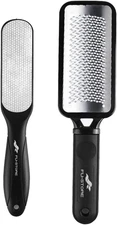 2 Pack Foot Files Callus Remover Stainless Steel Foot Rasp and Dual Sided Feet F