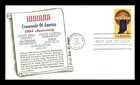 INDIANA SESQUICENTENNIAL FIRST DAY COVER FDC APRIL 16 1966 CORYDON IN CACHET