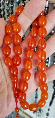 Amber Bakelite Islamic Prayer Beads Tasbih Tesbih Misbaha مسبحة