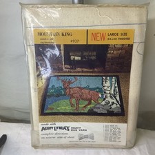 Aunt Lydia's Punch Needle Rug Canvas MOUNTAIN KING 937 34X48 Deer Stag