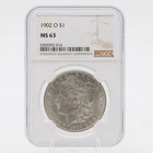 1902 O Morgan Silver Dollar MS 63 NGC 90% Silver New Orleans