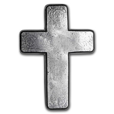 2 oz Hand Poured Silver - 9Fine Mint (Cross) | eBay
