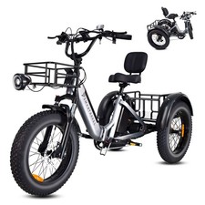 20in 1200W Peak Motor Electric Tricycle Folding Ebike for Adults 48V 30.5AH
