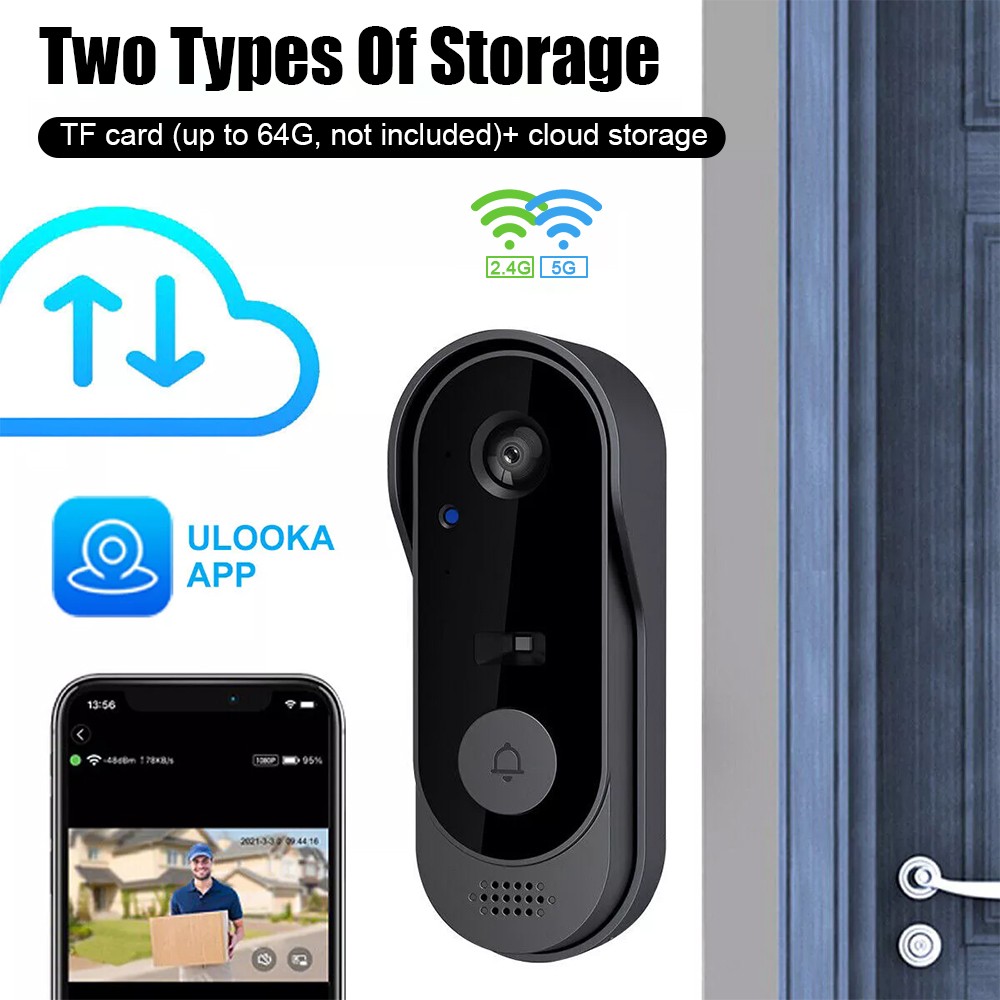 WiFi Wireless Video Doorbell Camera HD Door Bell Intercom Phone Security Chime — image 4