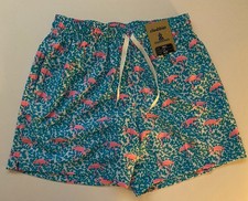 Chubbies Classic Swim Trunks Size Small Pink Flamingos Mesh Lined New w Tags