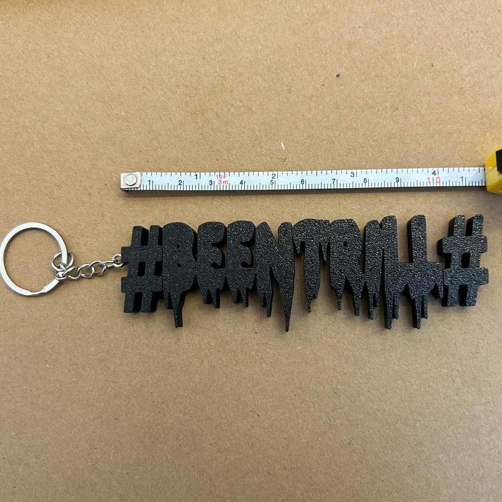 BEEN TRILL Off White RIP Virgil Abloh custom keychain charm thumbnail 3
