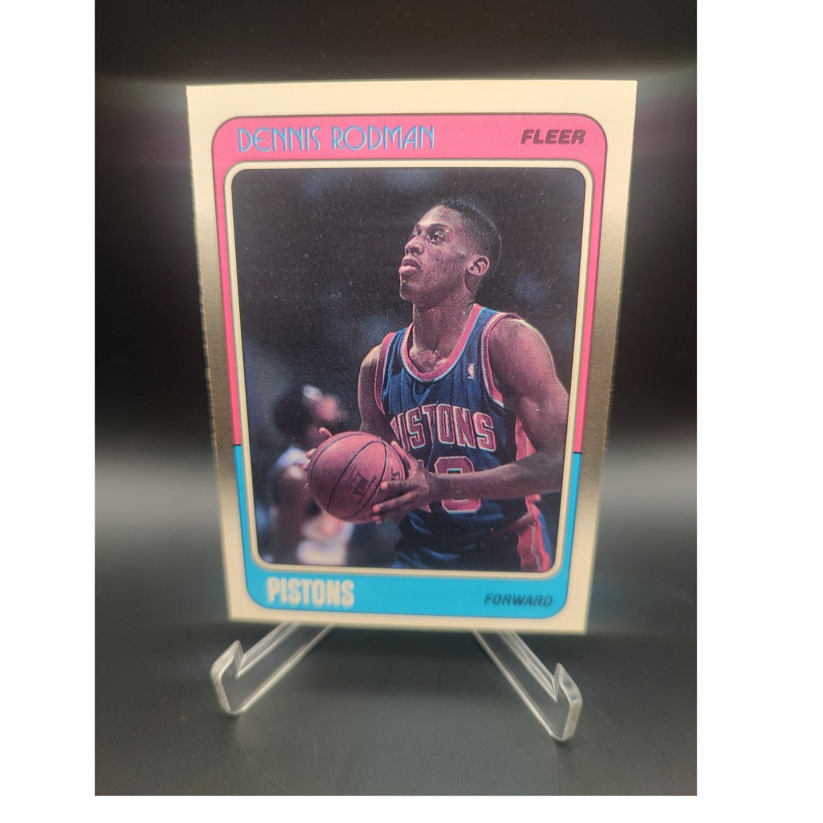 Fleer 1988-89 Dennis Rodman #43 Detroit Pistons Basketball Card
