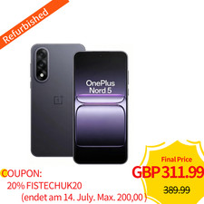 OnePlus Nord 5 12 512GB Smartphone 6.83" 144Hz AMOLED 8s Gen 3 50MP Grey 5200mAh