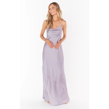 Show Me Your Mumu Tuscany Maxi Slip Dress Satin Size Large
