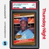 1986 DONRUSS HIGHLIGHTS #43 BO JACKSON RC ROOKIE PSA 9