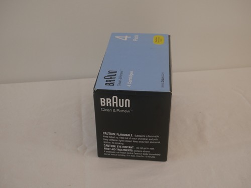 Braun Clean and Renew Refill Cartridges 4 Packs Lemon-Fresh Genuine New (2B1) - Picture 5 of 6