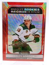 2021-22 O-Pee-Chee Platinum Marquee Rookies Red Surge Calen Addison #209 