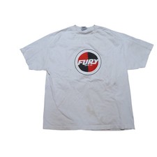 Fury Truck Company Skate Skater T-Shirt White Black Red Made in USA Sz XL