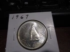 1967 - Canada - 50 cent coin - silver Canadian half dollar