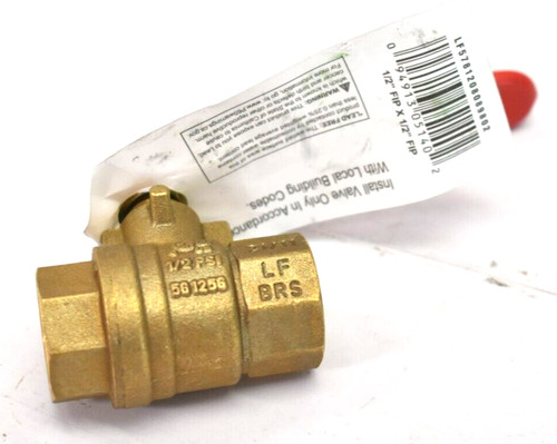 JMF Lead Free Copper Threaded Ball Valve 1/2" x 1/2" Full Port Forged Brass