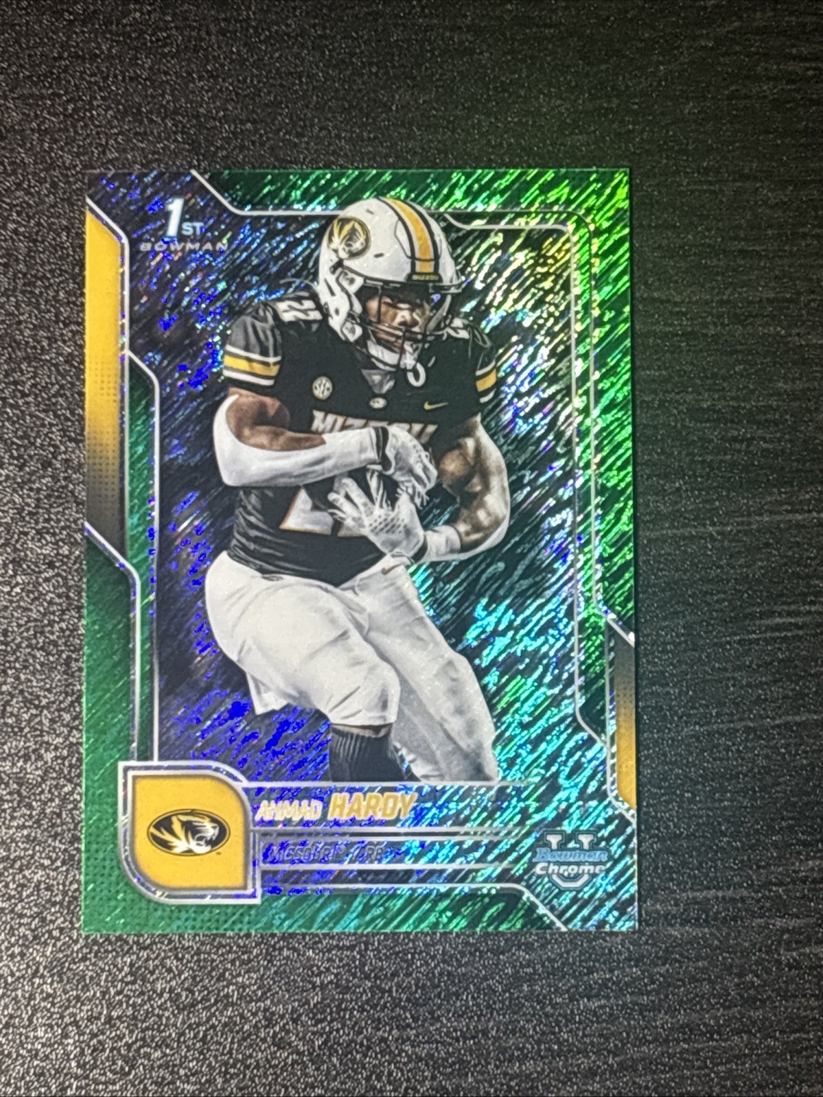 Ahmad Hardy 2025 Bowman Chrome U 1st /99 Green Shimmer #176