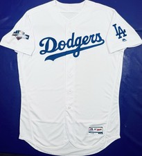 Authentic 2019 LOS ANGELES DODGERS MLB 150th Anniv Patch Majestic Jersey 48