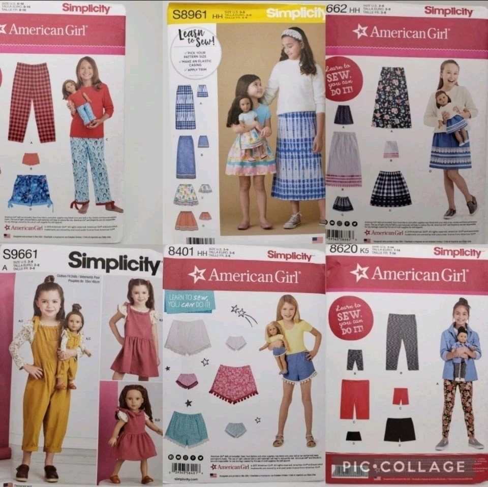 Simplicity UNCUT! U-PICK! 18" Dolls Sewing Patterns Doll Clothes & Accessories - Image 4 of 4