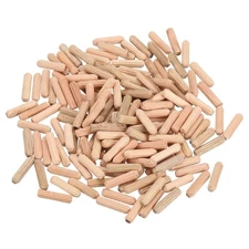 100Pcs 3/16" x 13/16" Wooden Dowel Pins Furniture Woodwork Grooved Fluted Pin
