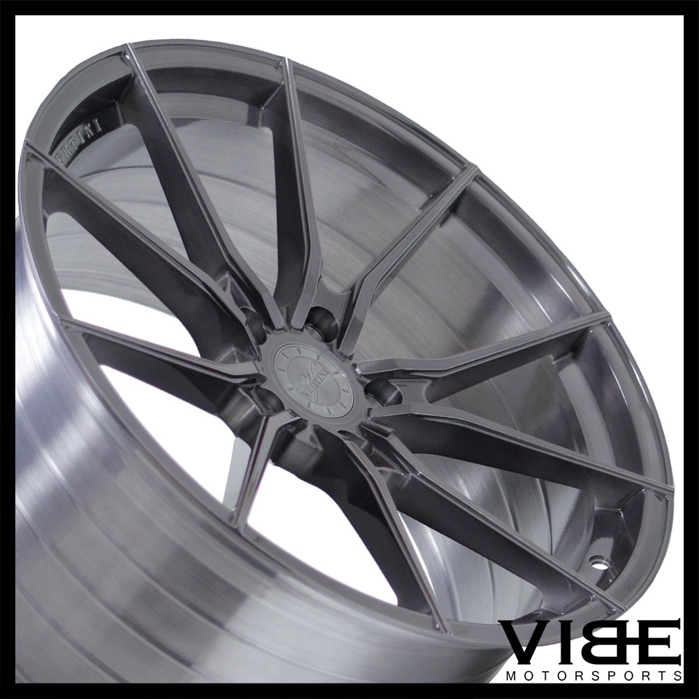 20" VERTINI RF1.2 TITANIUM CONCAVE WHEELS RIMS FITS MASERATI GHIBLI