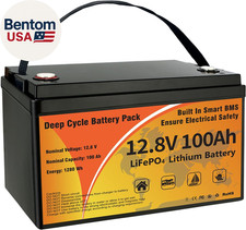 12v 100ah Lifepo4 Battery Lithium Battery Group 31 Smart 100a Bms 15000 Deep