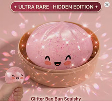 Ultra Rare Pink Glitter Dumpling Squishy Slow Rise Stress Toy
