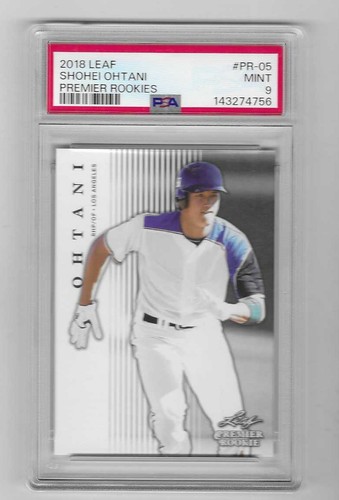 2018 LEAF PREMIER ROOKIES SHOHEI OHTANI #PR-5 PSA 9 MINT HOT !