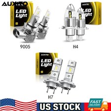 AUXITO LED Headlight Bulb High Low Beam Fog H7 H4 9003 HB3 9005  6500K 40000LM N