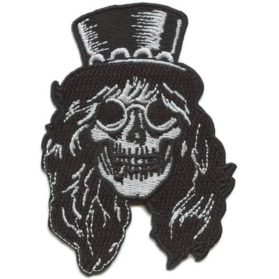Guns N' Roses Slash Patch Saul Hudson Skull Top Hat Embroidered Iron On