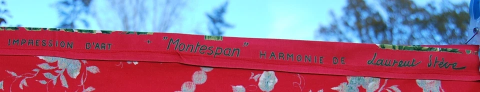 ROMANEX DE BOUSSAC Coupon de tissu Ancienne tenture Laurent Steve "Montespan" - Photo 4/4