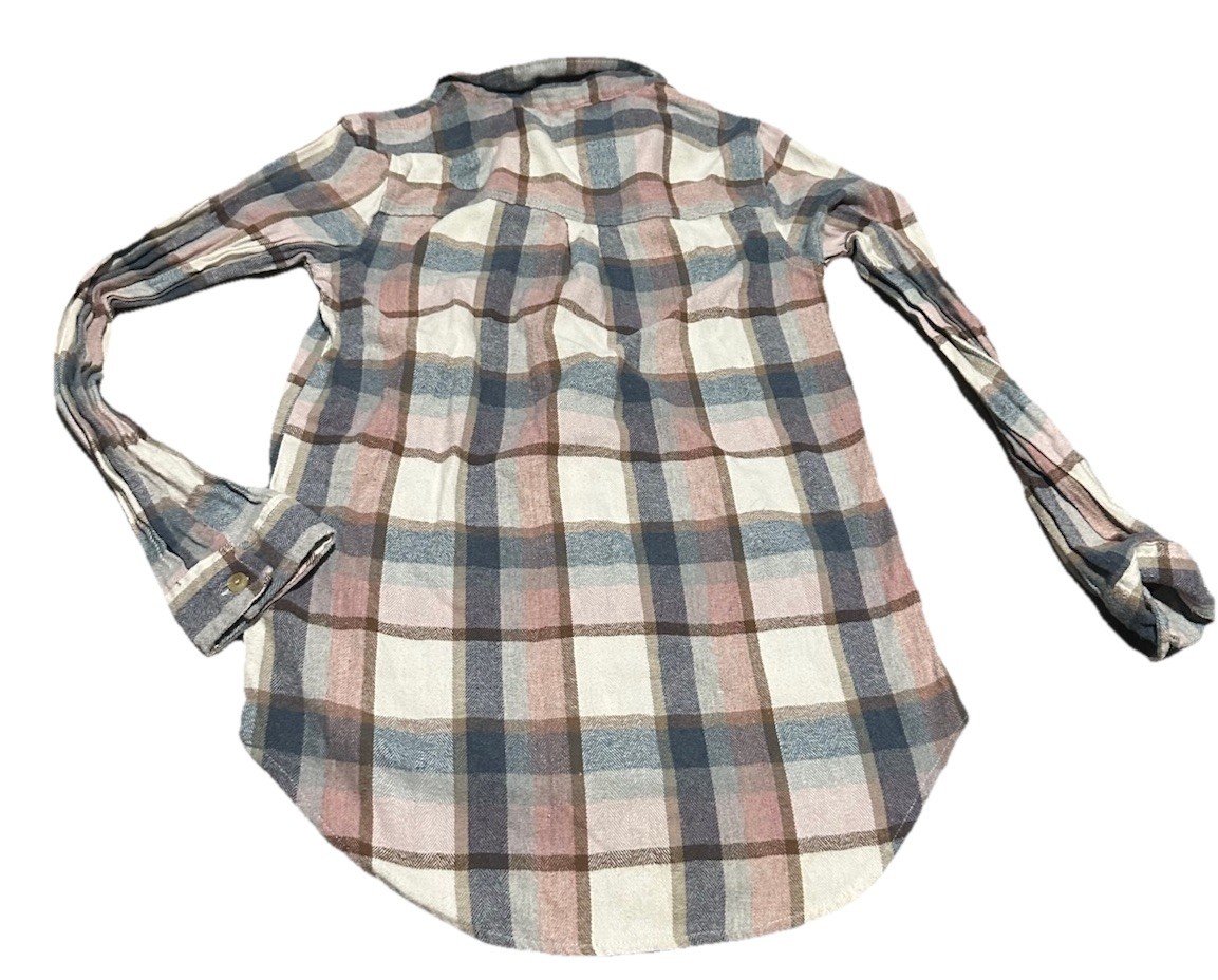 Thread & Supply Plaid Collared Button Long Sleeve… - image 5