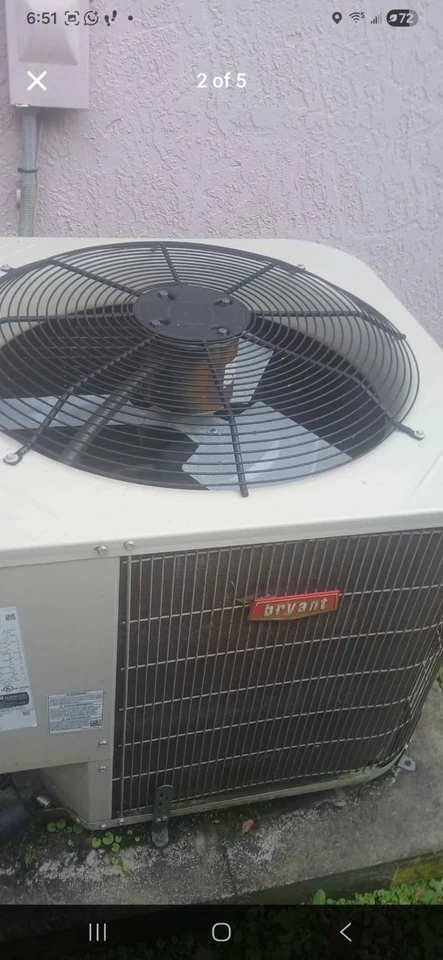 Unidad de bomba de calor/ac Bryant 4T 4 años Foto 4 de 4