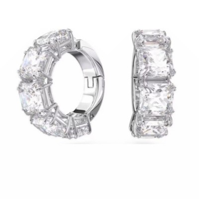 Luxury Swarovski Element Candy Earrings - Simple Square Shaped Circle Earrings