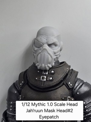 3d Printed 1.0 Head For Mythic Legions 1/12 Scale JAH'RUUN #2 HEAD 