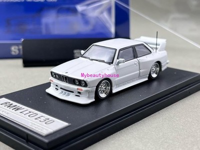 SW 1:64 White M3 E30 LTO Coupe Widebody Sport Model Diecast Metal Car 