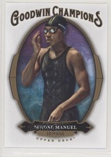 2020 Upper Deck Goodwin Champions Blank Back Simone Manuel #17 00jn