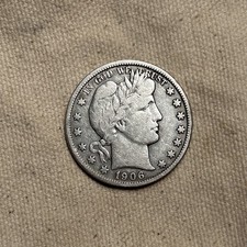1906-S Barber Silver Half Dollar F/VF ZM