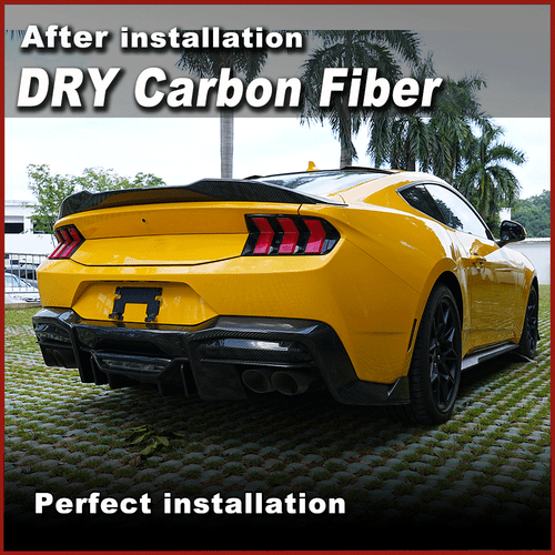 DRY Carbon Heckspoiler Hecklip Heckflügel Spoiler für Mustang S650 GT 2024-2026 - Bild 2 von 11