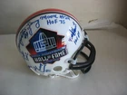 NFL Hall Of Fame Signed Autographed Mini Helmet 9 Sigs Campbell Webster Blout