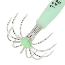 7 PCS Luminous Squid Jig 12 Hooks Stainless Steel Easy To Clean Glow Squid Jigs